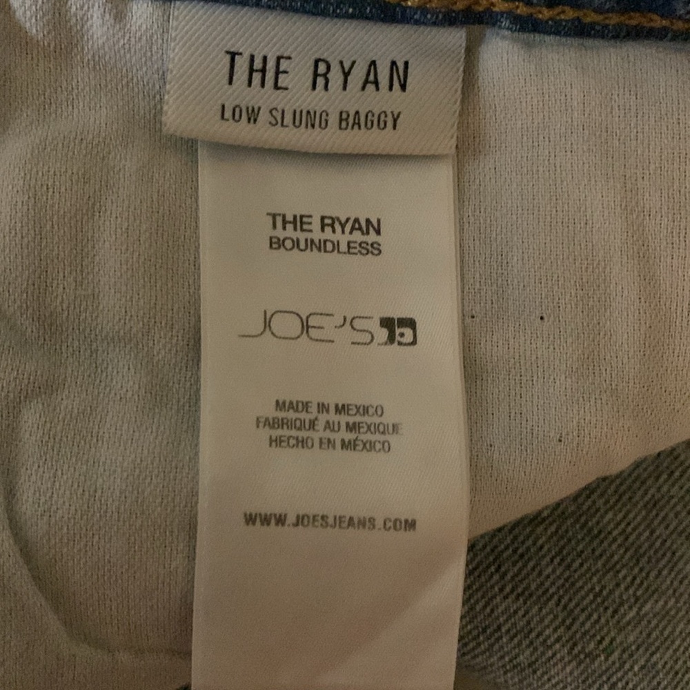 Joe's Jeans Blue Flare Wide Leg DenimThe Ryan Low Slung Baggy Jeans Size 30 -31 - Picture 8 of 15
